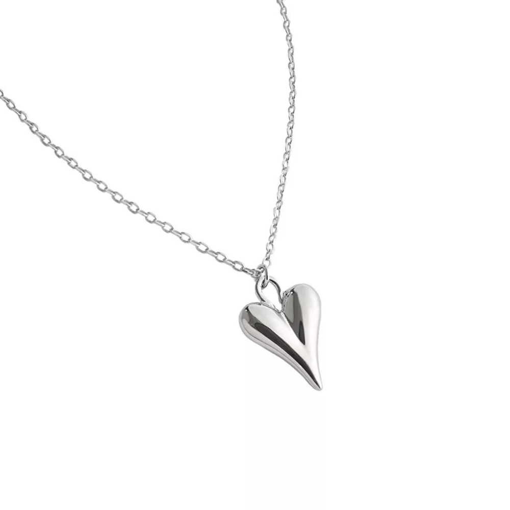 925 Sterling Silver Heart Necklace
